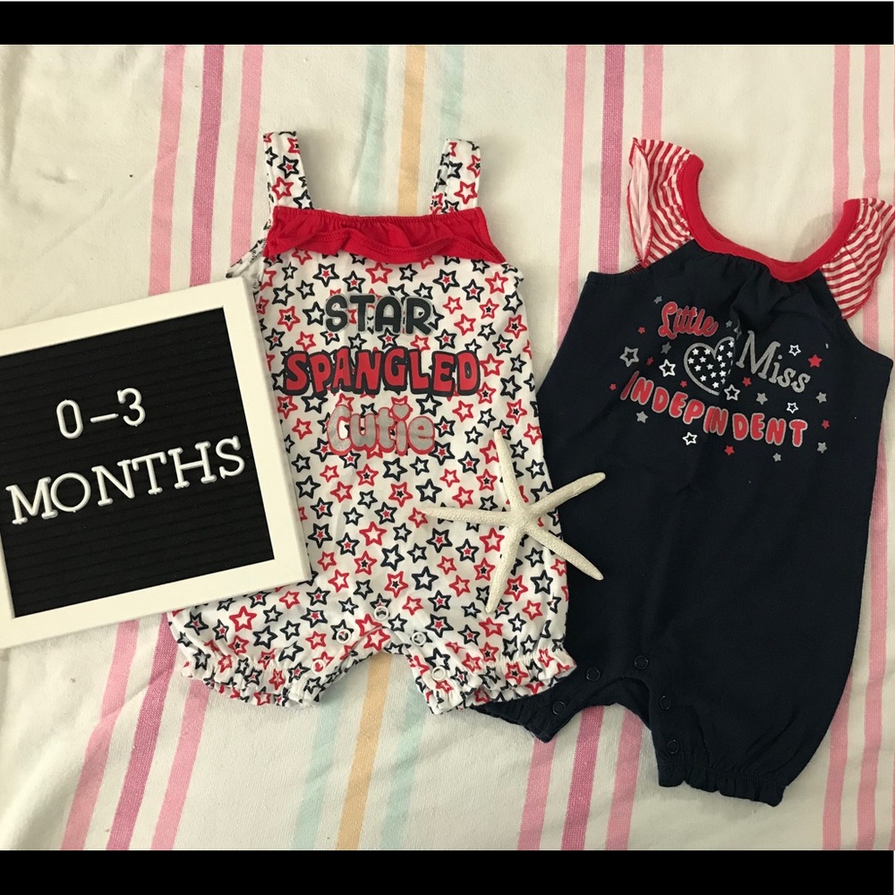Fourth of July romper set